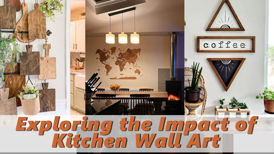 Wooden World Map Kitchen Wall Art