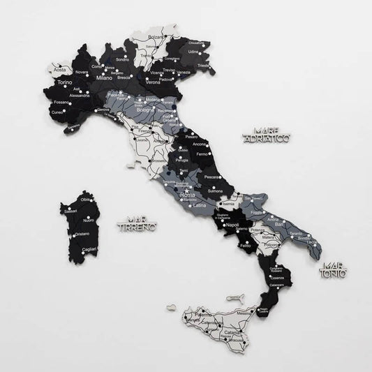 3D Wooden Map - Italy- Nordik