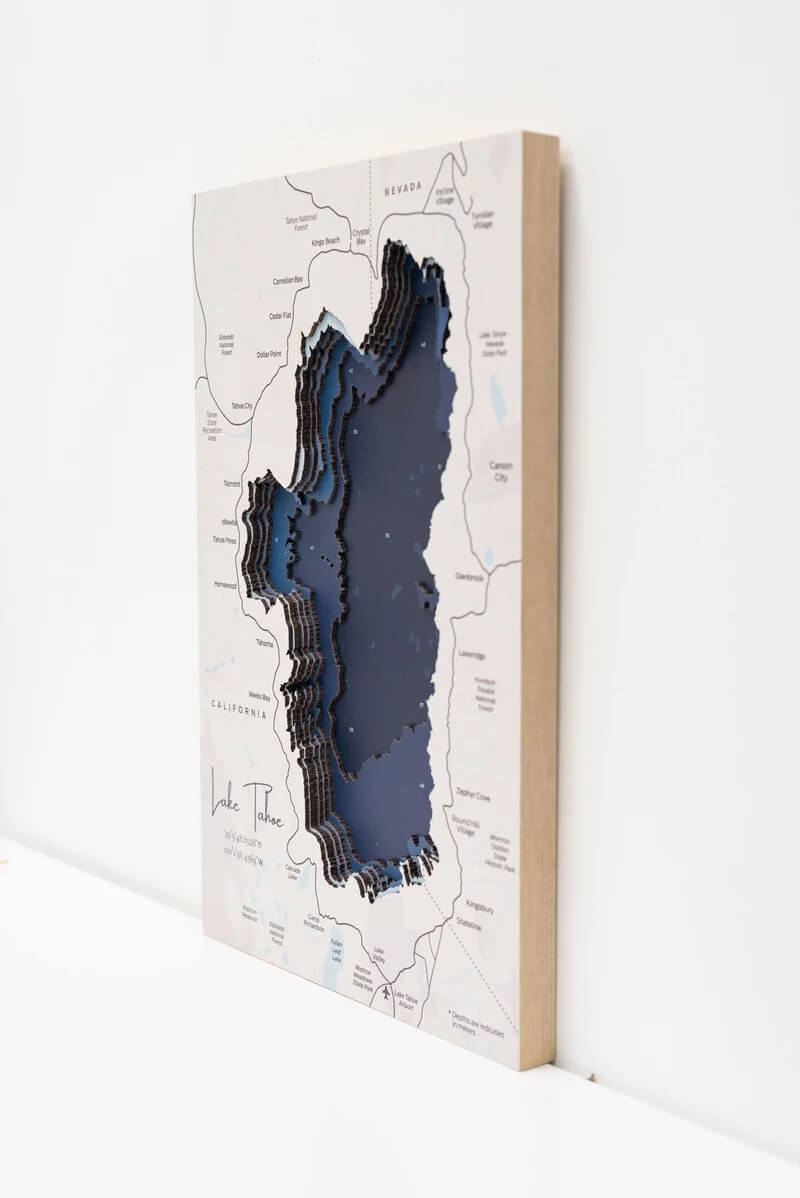 3D Wooden Lake Tahoe
