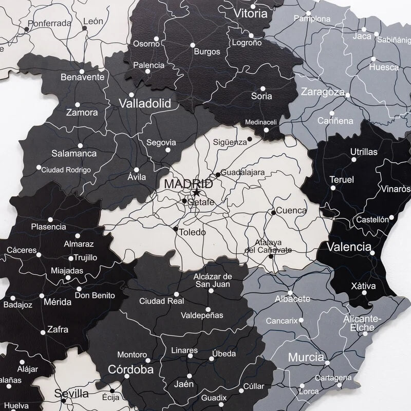 3D Wooden Map - Spain- Nordik