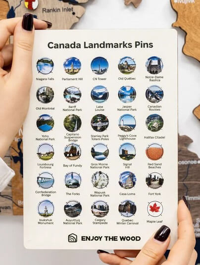 Canada Sight Marker for Your Wooden Map