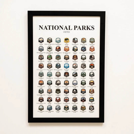 Framed Travel Counter - US National Parks
