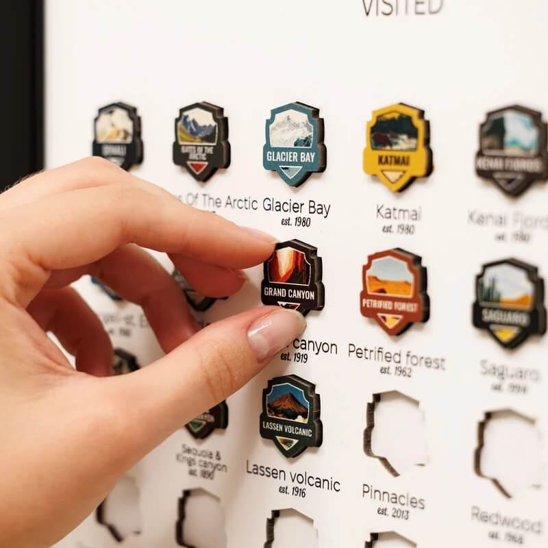 Framed Travel Counter - US National Parks