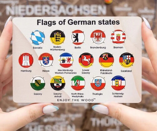 Germany Flag Marker for Your Wooden Map