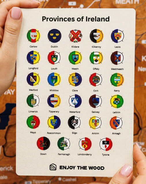 Ireland Flag Marker for Your Wooden Map