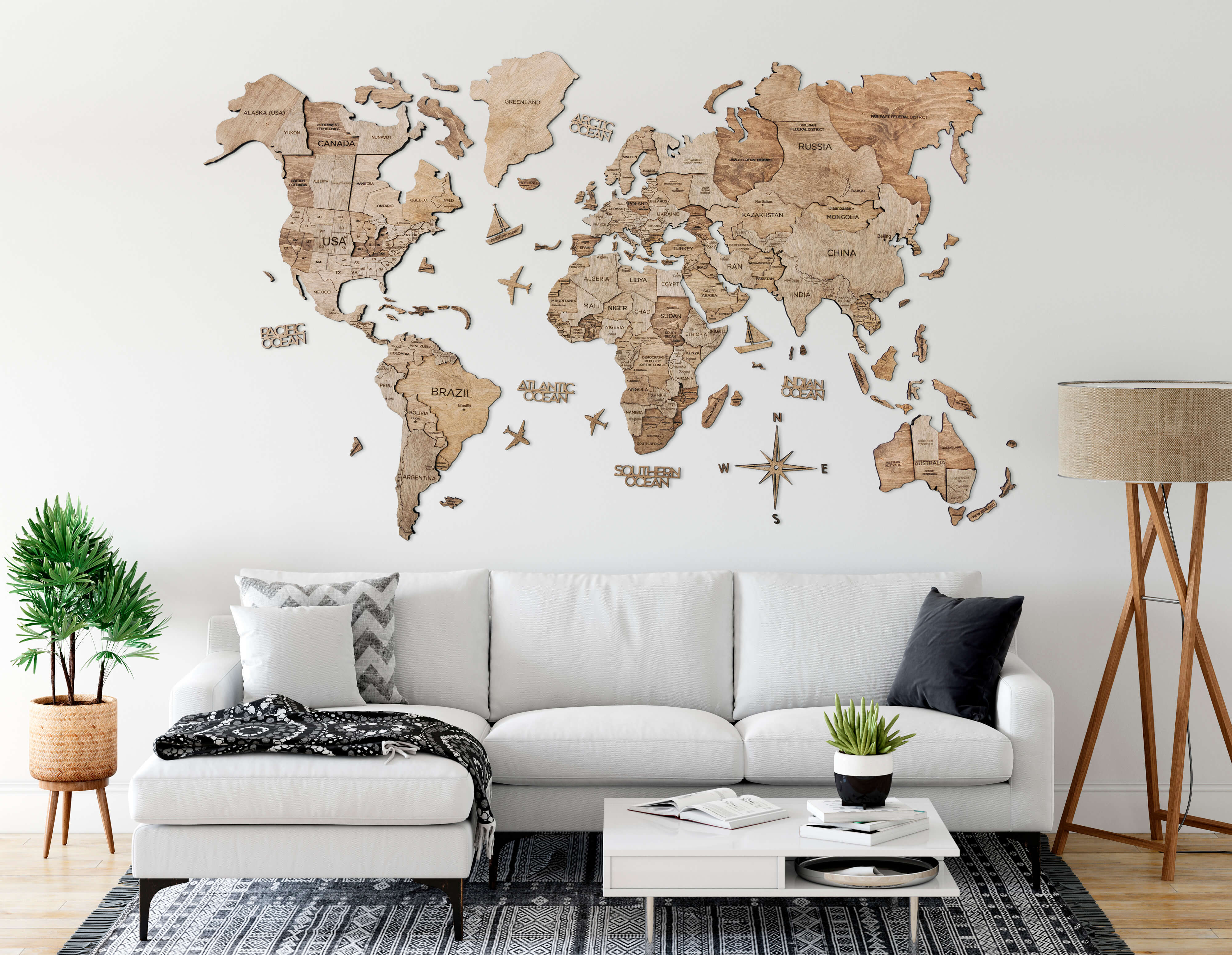 5 Tips to Choose Colors Like an Interior Designer | Wooden World Map