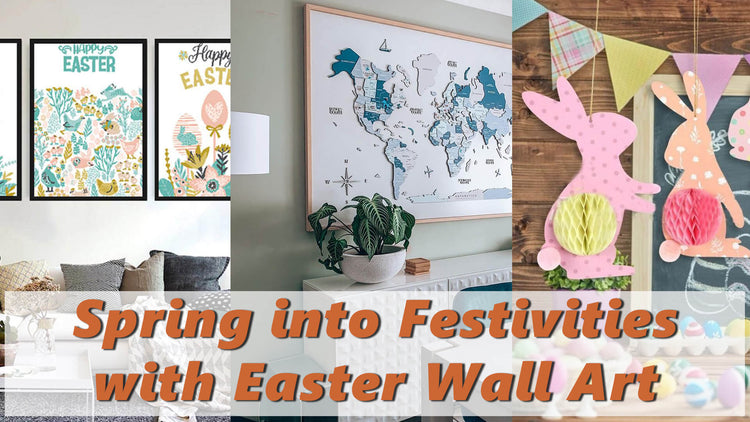 Spring into Festivities with Easter Wall Art – Wooden World Map