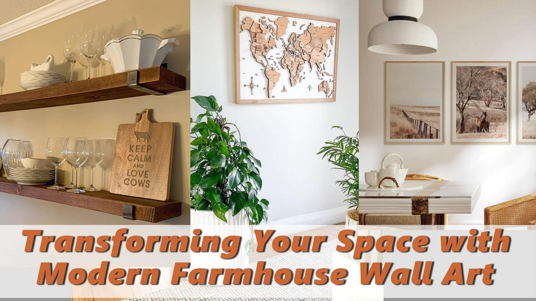 Wooden World Map Modern Farmhouse Wall Art