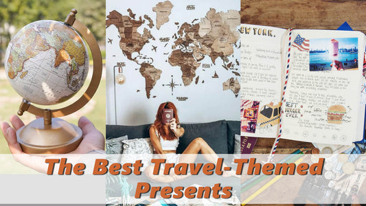 Wooden World Map Travel Themed Gifts