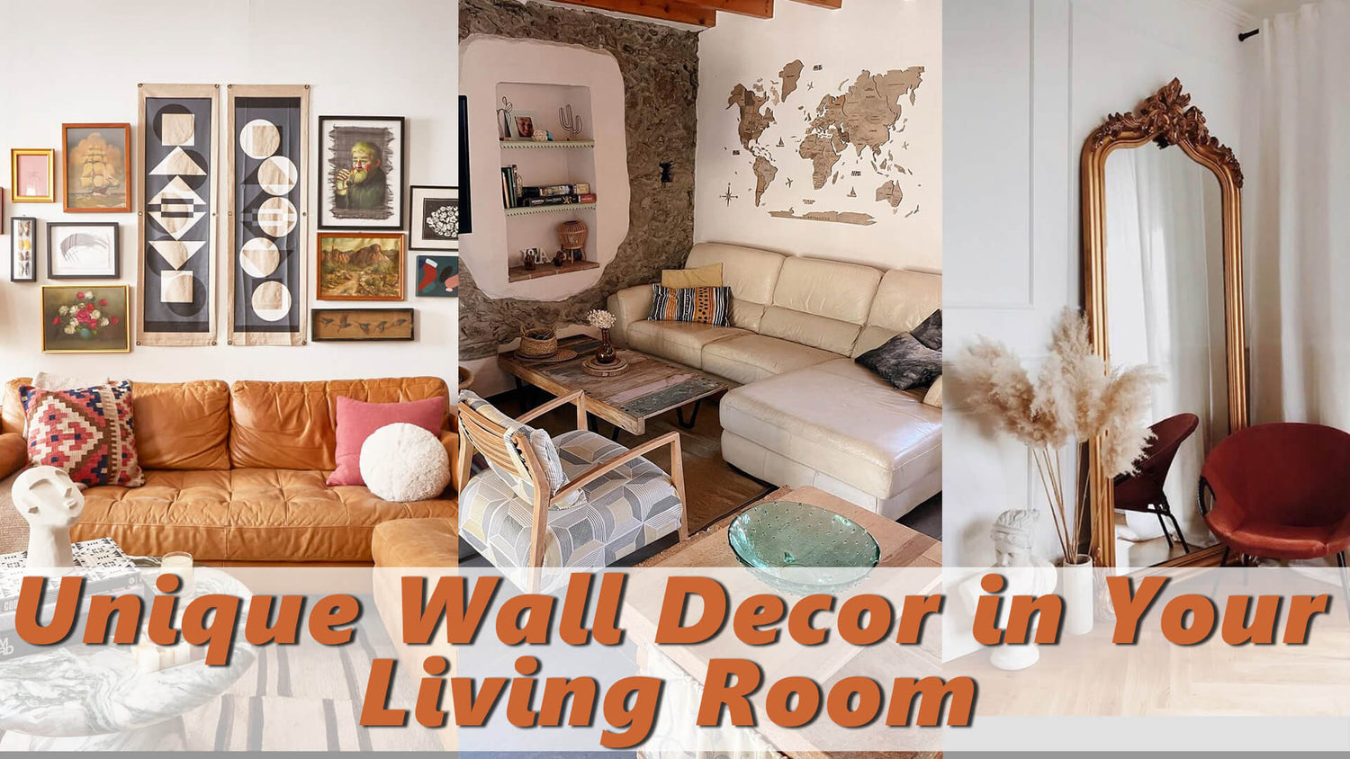 5 Creative Ideas for Unique Wall Decor in Your Living Room – Wooden ...