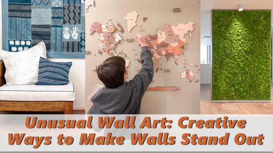 Wooden World Map Unusal Wall Art