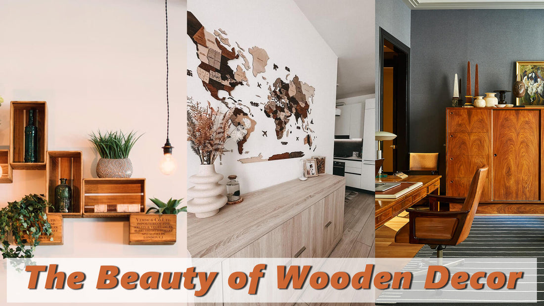 Wooden World Map Wooden Decor
