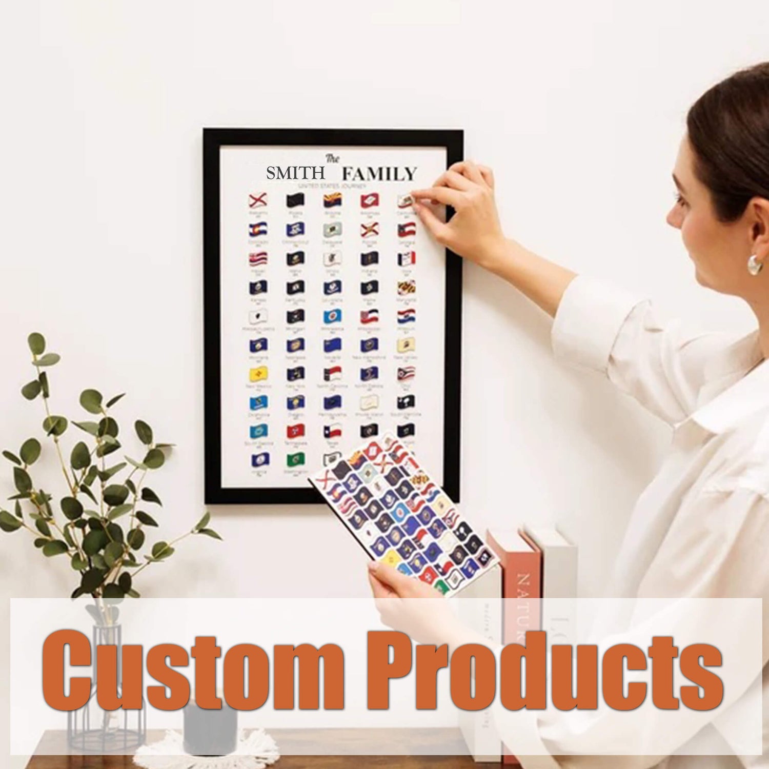 Custom Wooden Maps