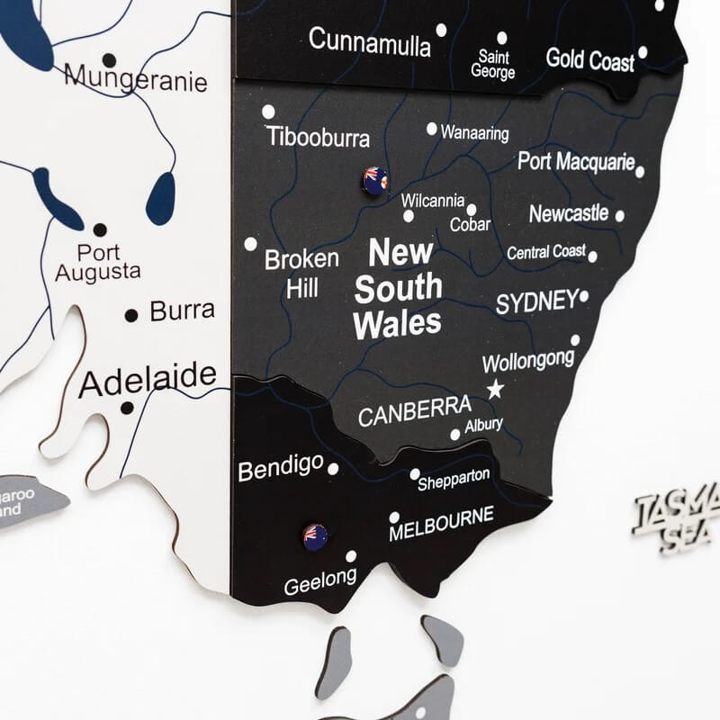 3D Wooden Map - Australia - Nordik