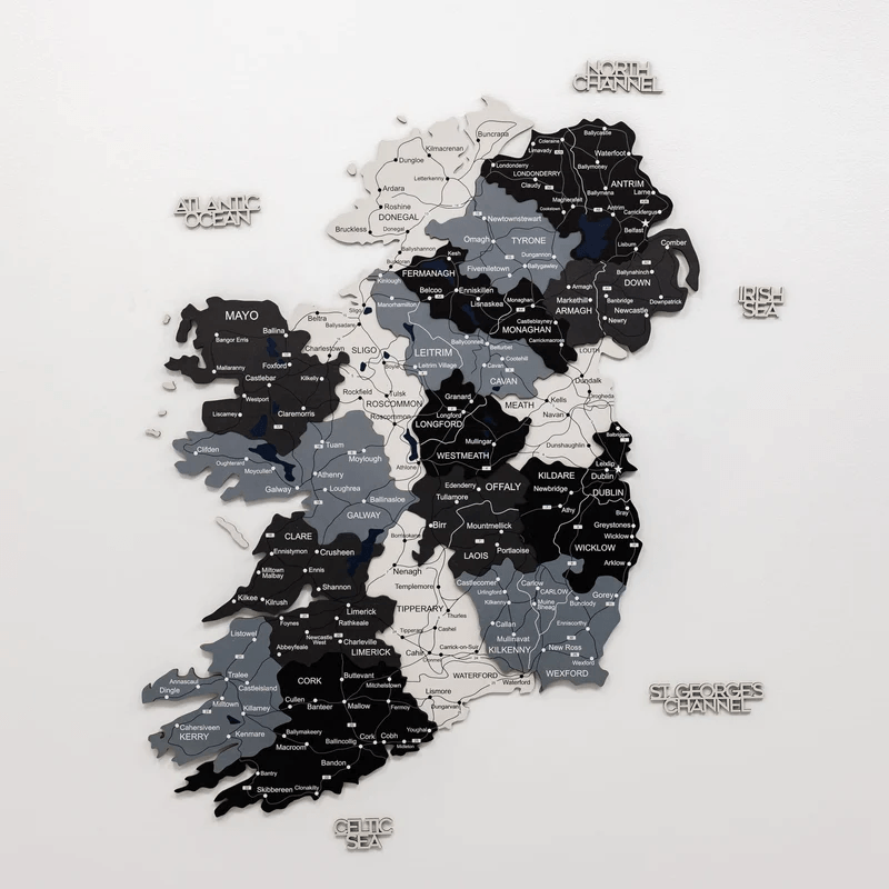 3D Wooden Map - Ireland- Nordik