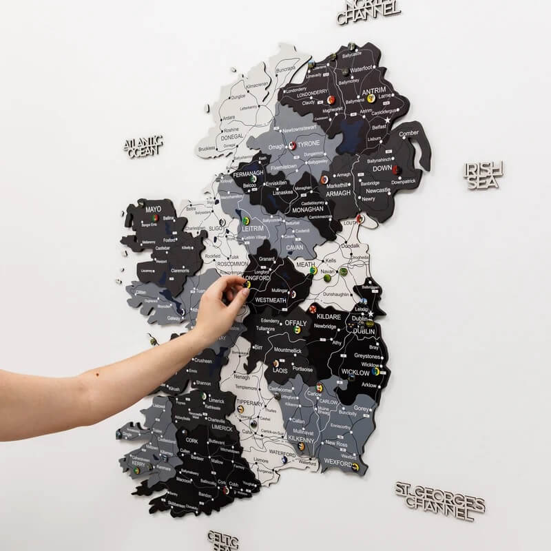 3D Wooden Map - Ireland- Nordik