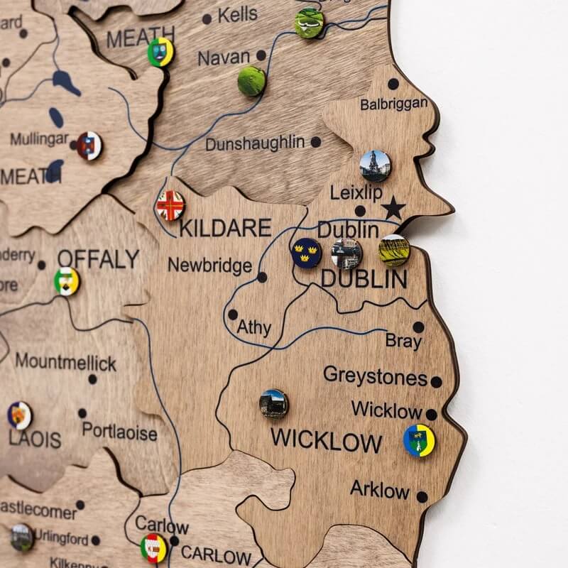 3D Wooden Map - Ireland- Terra