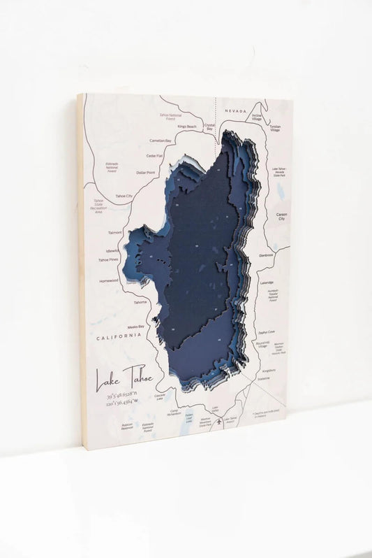 3D Wooden Lake Tahoe