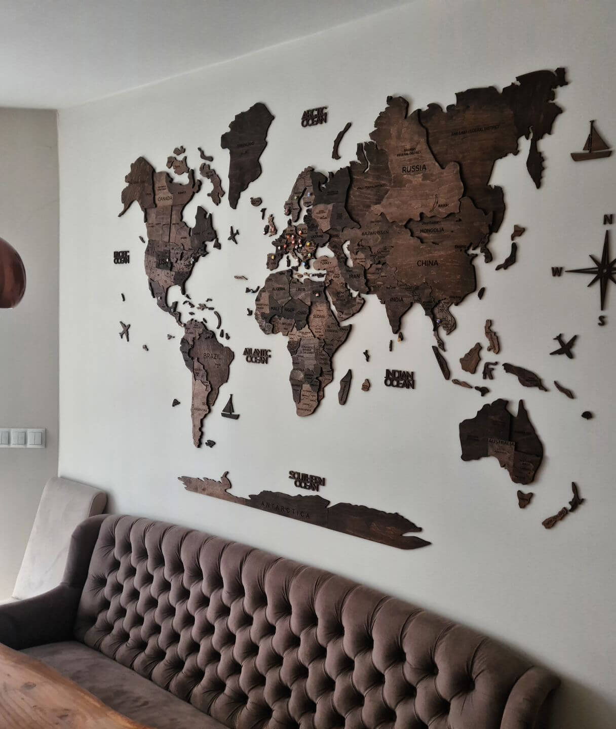 Wooden World Map for Your Home | Wall Art
