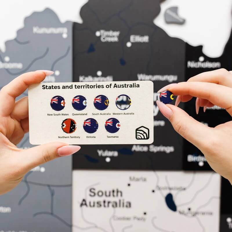 Australia Flag Marker for Your Wooden Map