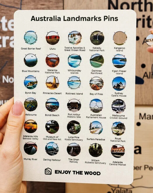 Australia Sight Marker for Your Wooden Map