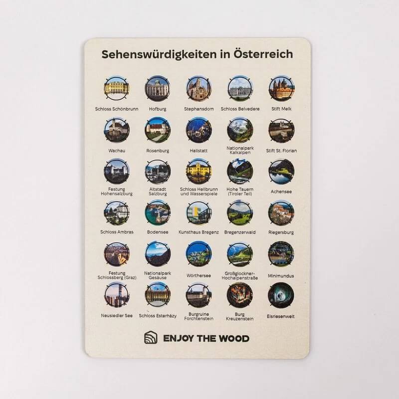 Austria Sight Marker for Your Wooden Map