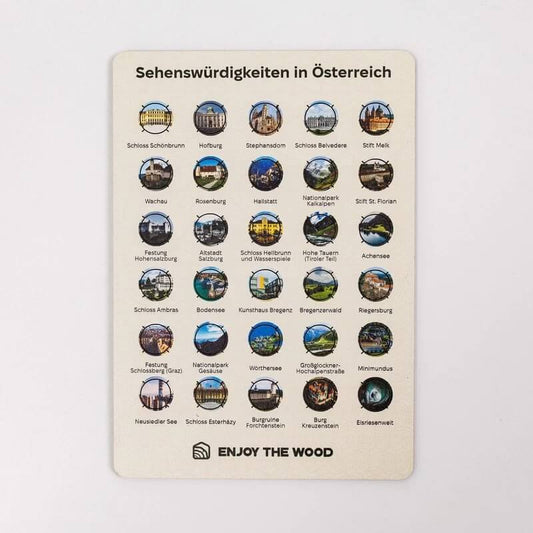 Austria Sight Marker for Your Wooden Map