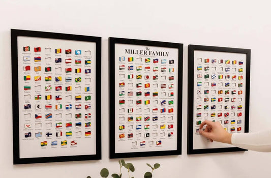 Framed Travel Counter - Around the World