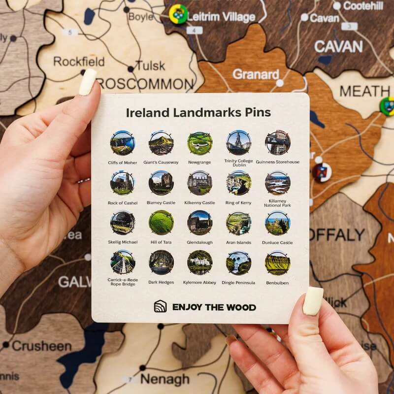 Ireland Sight Marker for Your Wooden Map