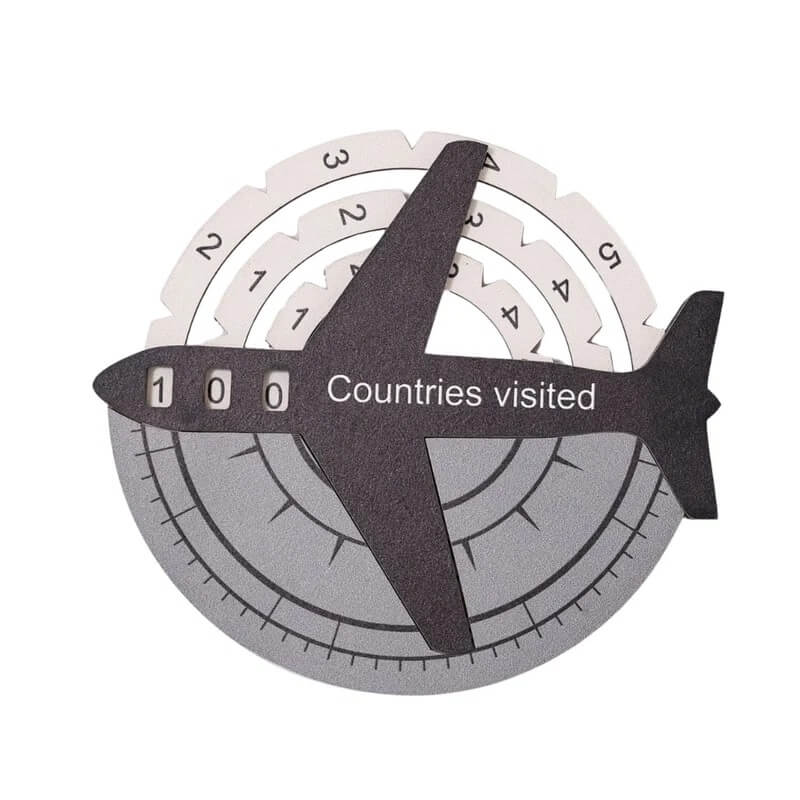 Wooden Plane Travel Counter