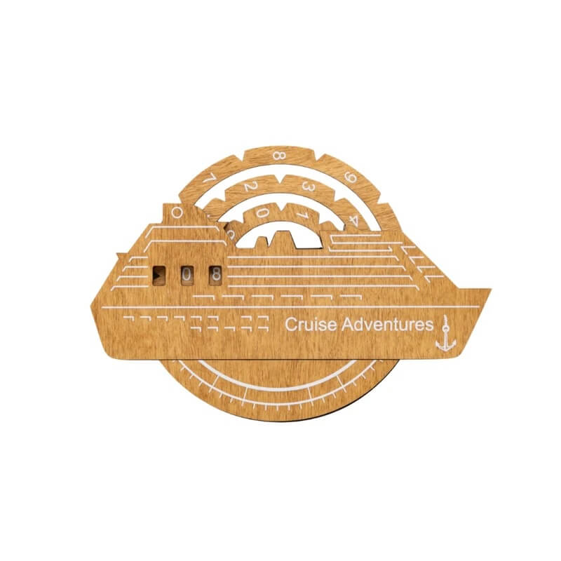 Wooden Ship Travel Counter