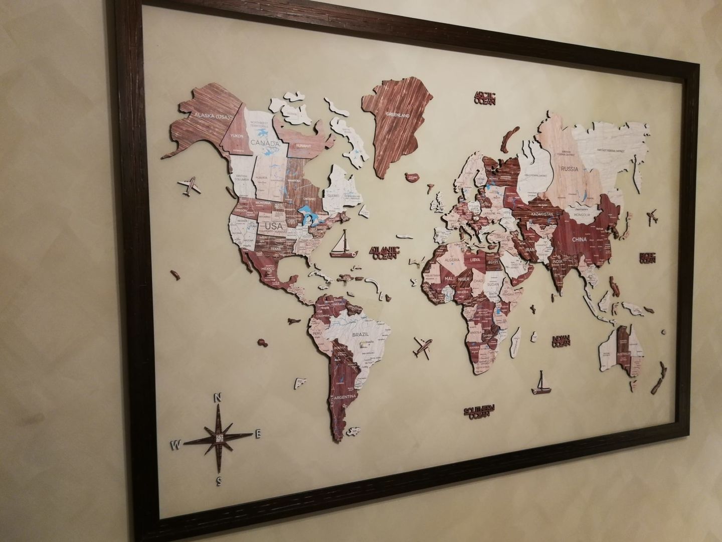 Wooden World Map Puzzle