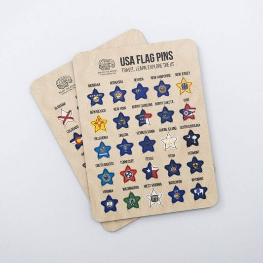 State Flag Pins for Your Wooden Map